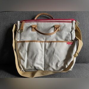 EUC Skip Hop Duo Diaper Bag - French Stripe